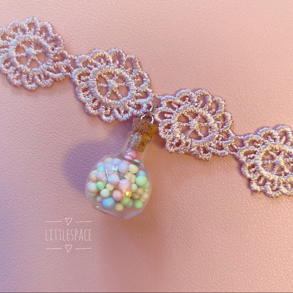 Handmade Potion Bottle Lace Choker 🌸 - Picture 4 of 4